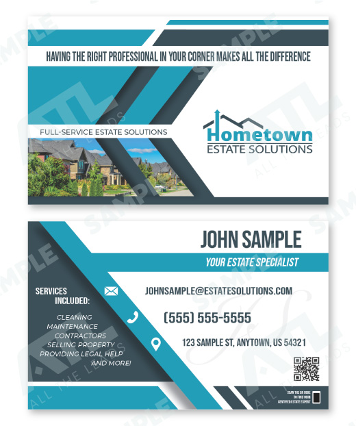 Modern Blue Business Card Design